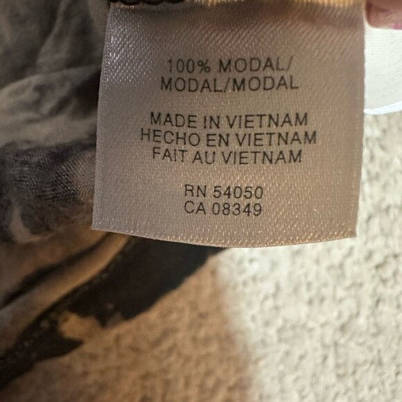 RACHEL Rachel Roy Maxi Dress Women’s XS Cream & Black Print Leather Straps - Picture 16 of 16